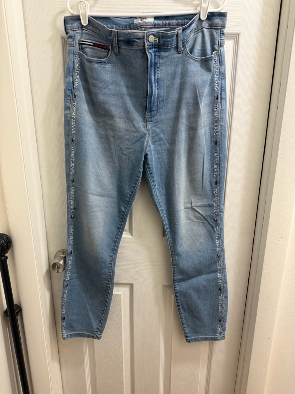 Tommy Hilfiger Light Blue Straight Leg Jeans